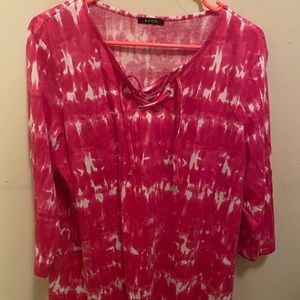 Hot pink ty dye Avon long sleeve shirt